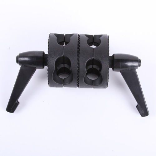 Glorie Ster Swivel Dual Head Grip Houder Beugel Voor Photo Studio Boom Reflector Arm Ondersteuning Dual Grip Hoofd Hoek Klem