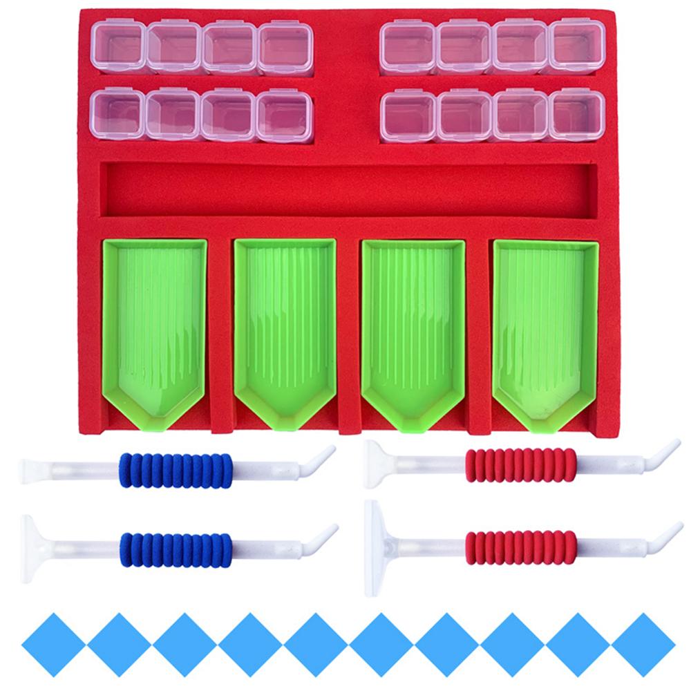 Diy Handmade Diamond Painting Tray Set Diamond Painting Accessories Tray Organizer for Adults Tool Storage Rack Point Drill