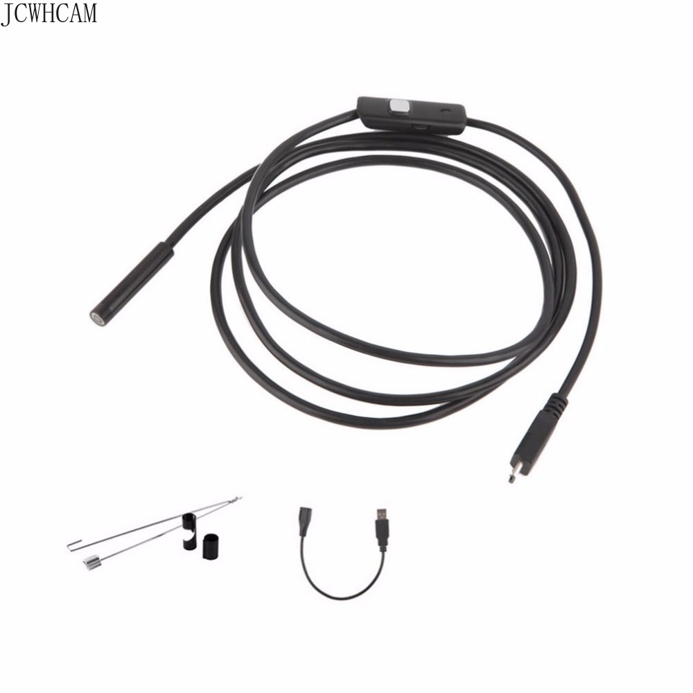 1m 2m 5m 10m Semi-rigid USB Endoscope Camera 5.5MM IP67 Waterproof Snake Camera With 6 Led Windows Macbook PC Android Endoscope