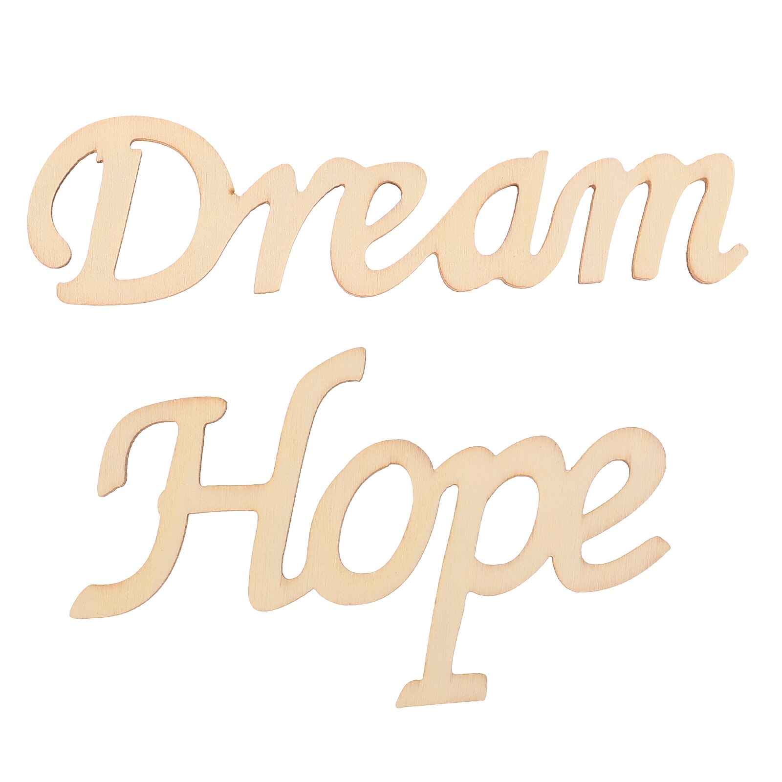 2Pcs Decorative Letter Decors Multi-function Letter Ornaments Hanging Wall Signs Home Accessory: 11x2.9cm