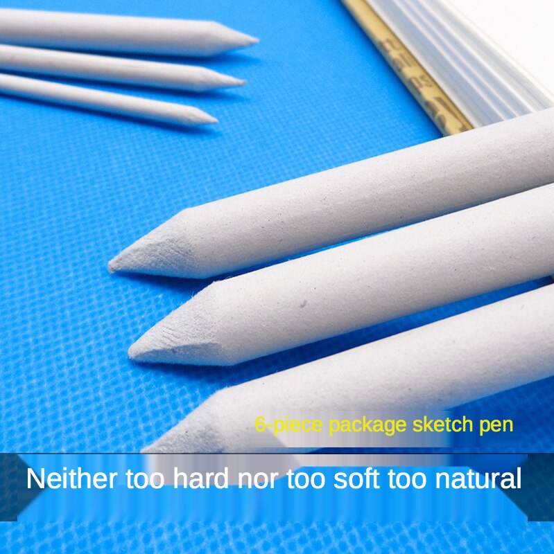 Blending Smudge Stump Stick Tortillon Sketch Art White Drawing Charcoal Sketcking Tool Rice Paper Pen artist Supplies 3/6pcs/set