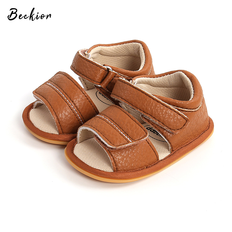 Beckior neonate ragazzi sandalo estate piatto morbido antiscivolo gomma Prewalker primo camminatore presepe scarpe bambino neonato 0-18 mesi