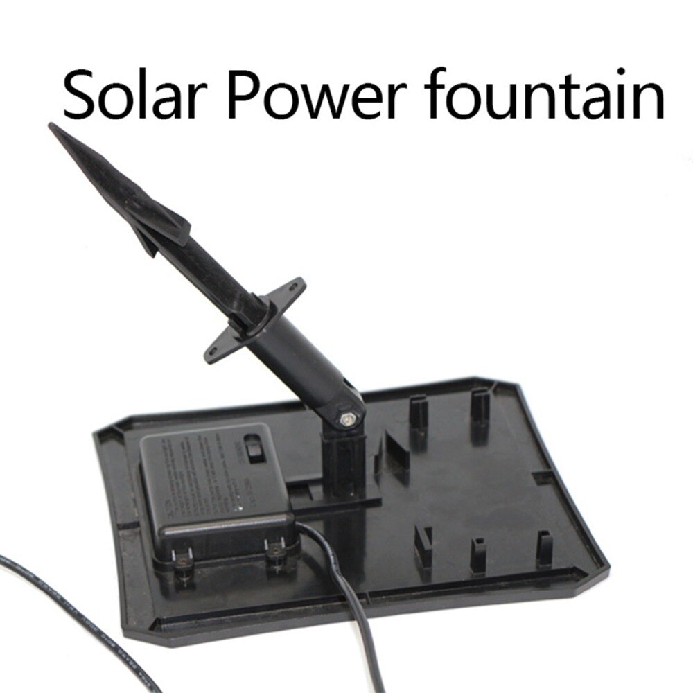 7V 1.2W LED Light Solar Panel Water Pump Kit Pool Garden Pond Submersible Solar Powered Fountain With built-in battery