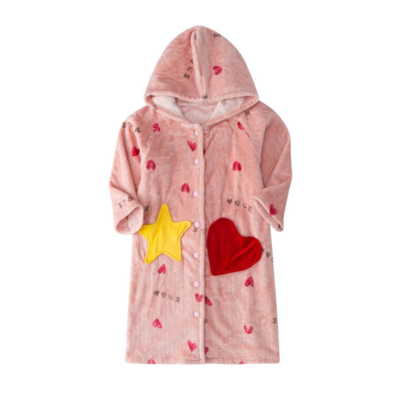 Söta koreanska barn pyjamas för flickor vintage barn badrockar pyjamas för flickor morgonrock morgonrock nattkläder varma barn morgonrock