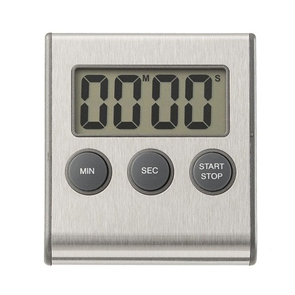 Digital Screen Kitchen Timer Large Display Digital Timer Square Cooking Count Up Countdown Alarm Clock Sleep Stopwatch Clock