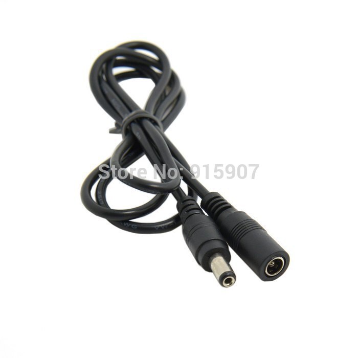 Xiwai 100cm 3ft DC 5.5 * 2.1mm CCTV Extender Male to Female Barrel Connector Extension Cable
