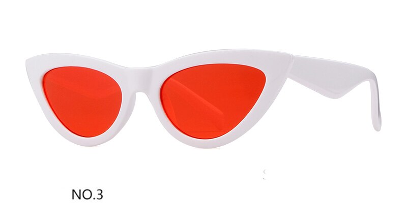 Sorvino Retro Rode Cat Eye Zonnebril Vrouwen 90 S Festival Platte Top Spiegel Cateye Zonnebril Fahion Lady shades N256: C3