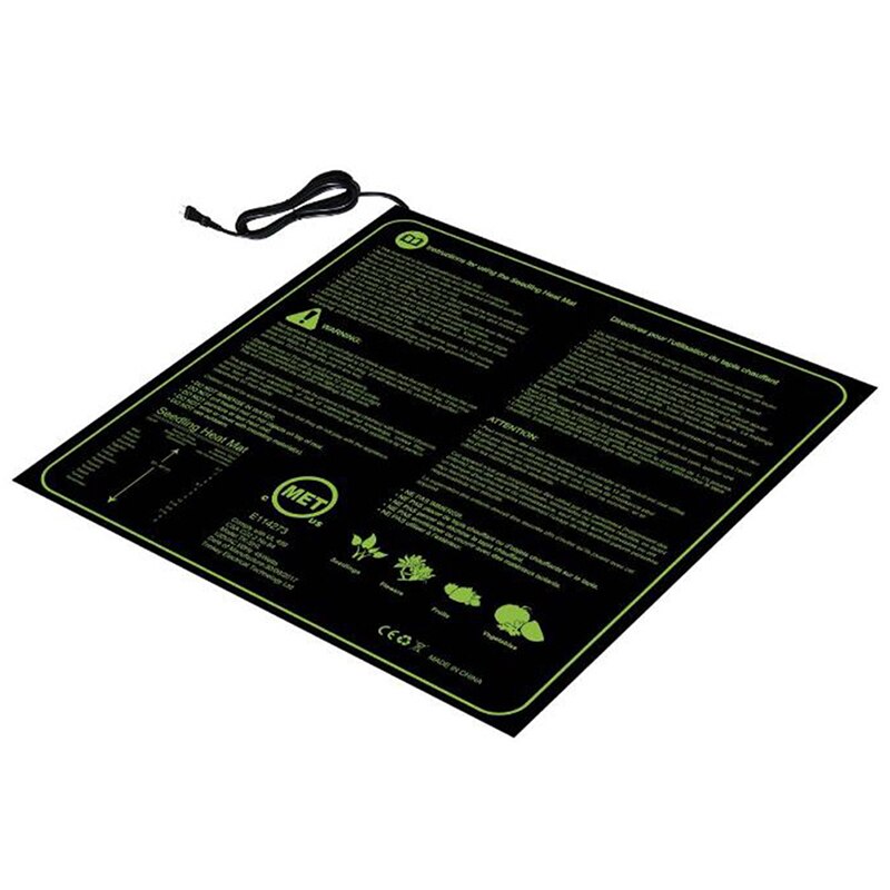 52x52cm 45W Seedling Heat Mat Plant Seed Germination Warm Hydroponic Heating Pad