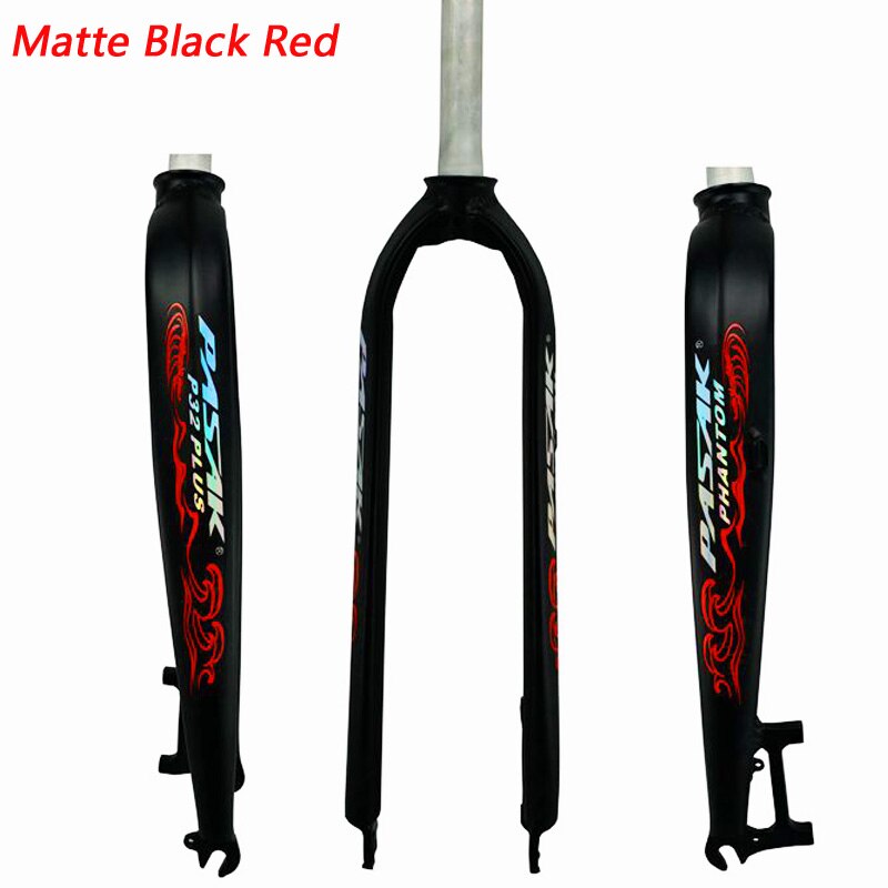 PASAK-horquilla rígida de aluminio de 26 ", 27,5" y 29 ", para bicicleta de montaña y de carretera, freno de disco de modelar