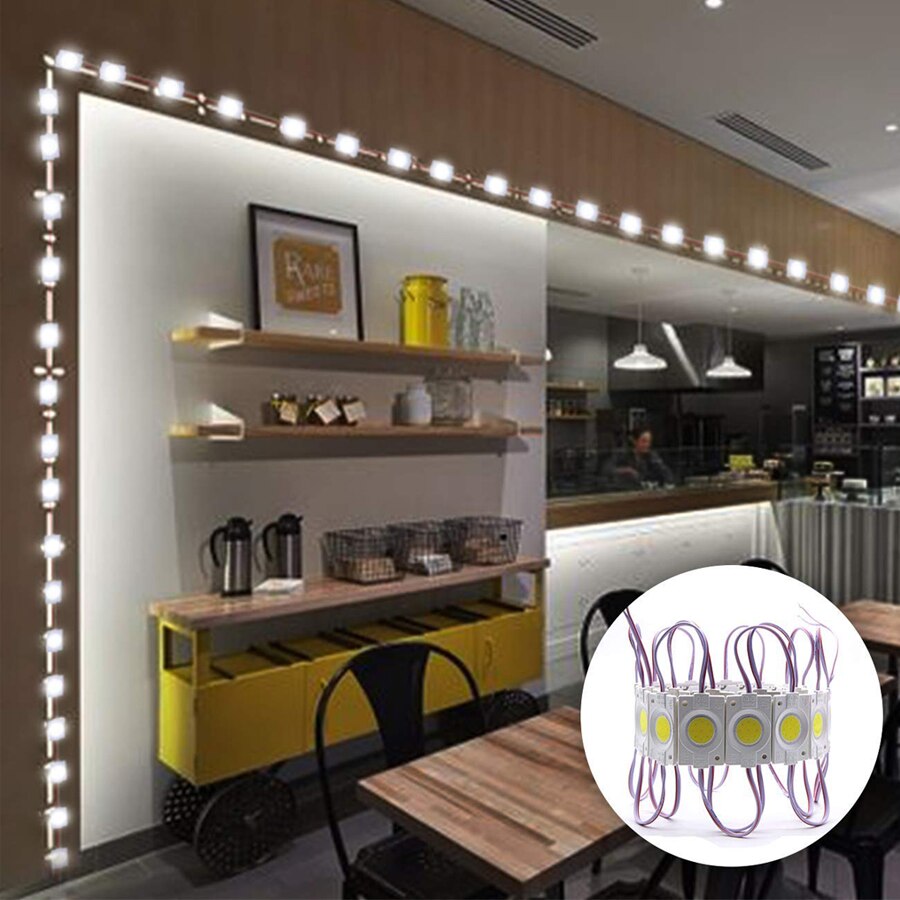 Tee itse led-moduuli pyöreä cob led kyltti kirjain 10 kpl/erä moduulivalo  dc12v vedenpitävä mainonta vihreä valkoinen lämmin valkoinen sininen keltainen