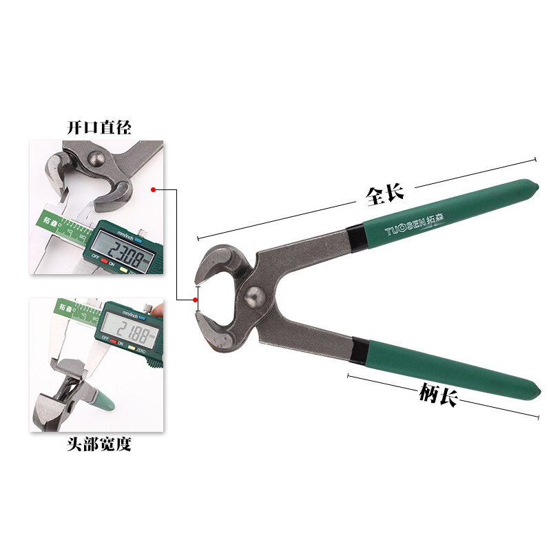 Cattle Cow Horse Farrier'S Hoof Nipper Heavy Duty Nippers 8 Inch 10 Inch 12 Inch 14 Inch Hoof Nipper pliers Cushion Grip Handle