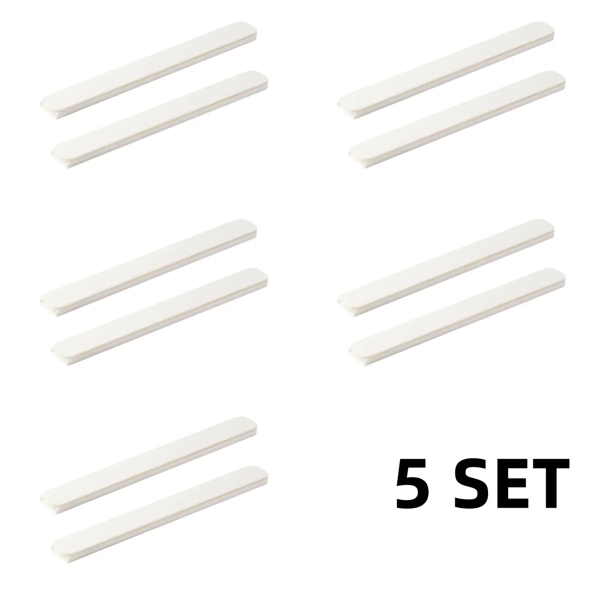 1 2 5PCS Convenient Retractable Drawer Sliding Rails Household White Bin Tracks Accessories Pullout Storage Rack Slide Hardwar: Silver