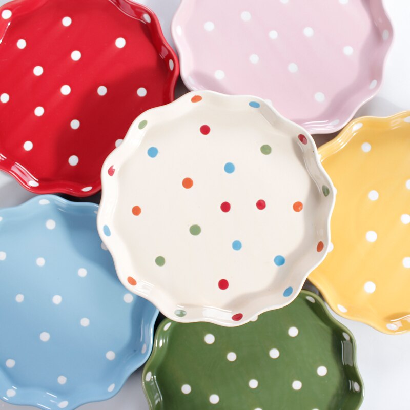 Djup tallrik platt japansk modern frukost västerländsk mat tallrik fat biff tallrik hushålls keramik frukt tallrik servis  lb41308