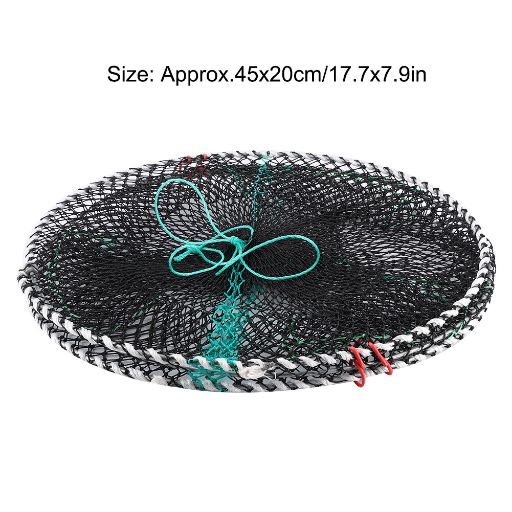 Portable Collapsible Crab Traps Foldable Crabbing Net For Lobster Shrimp Cast Mesh Fishing Acce Fishing Net Black Folding
