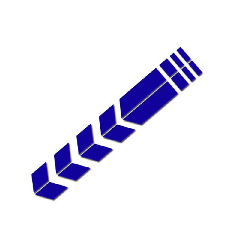 Pegatinas coloridas de raya de flecha para motocicleta, reflectantes, impermeables, a prueba de aceite, pasta para guardabarros de motocicleta, accesorios de decoración para motocicleta: Multicolor