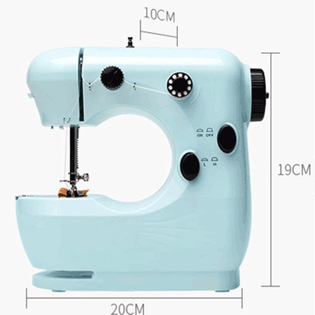 Mini Electric Handheld Sewing Machine With Led Multifunction Dual Speed Double Thread Automatic Tread Rewind Sewing Machine