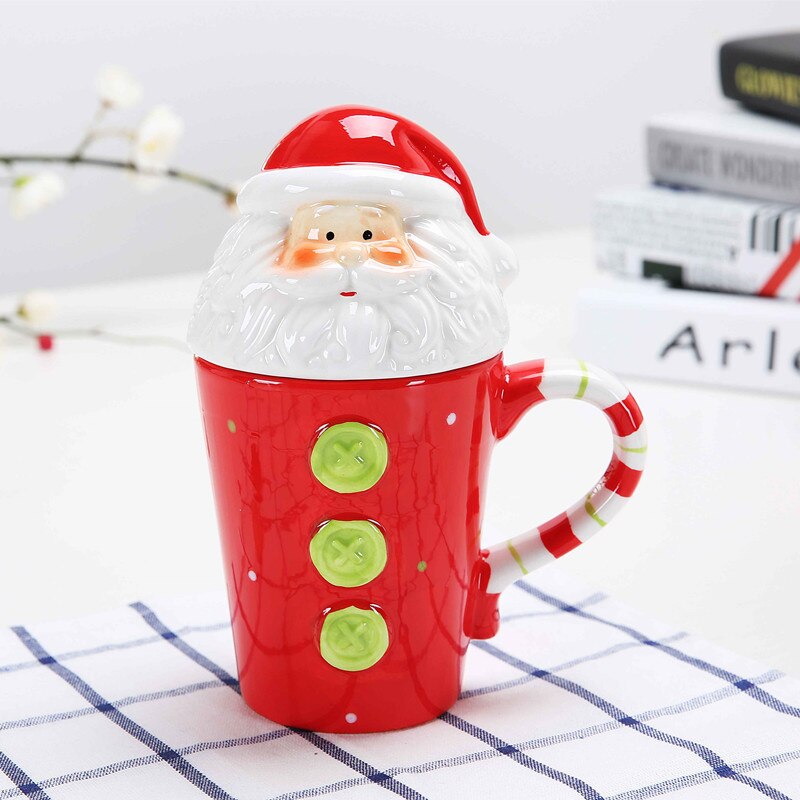 WEIHNACHTEN becher keramik tasse 3D für Festival mit griff: 1