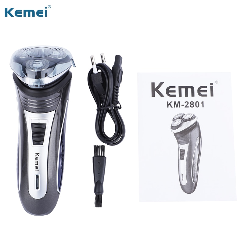 Kemei Electric Shaver Men Razor Rechargeable Beard Shaving Machine Trimmer Hair Cutter