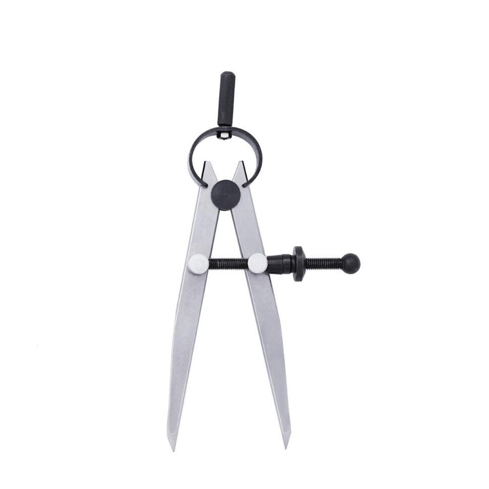 Adjustable Lockable Carbon steel Scriber Divider Wheel Compass Leather Stitch Hole Distance Measure Compass Leather Divider Tool