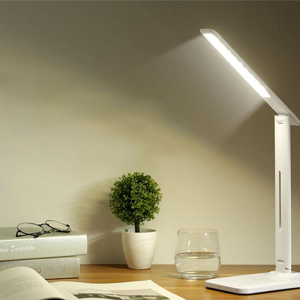 Led Bureaulamp Met Qi Draadloze Opladen Bureaulamp Usb-uitgang Verstelbare Licht Kantoor Huishoudelijke Licht Dimmen Tafel Licht
