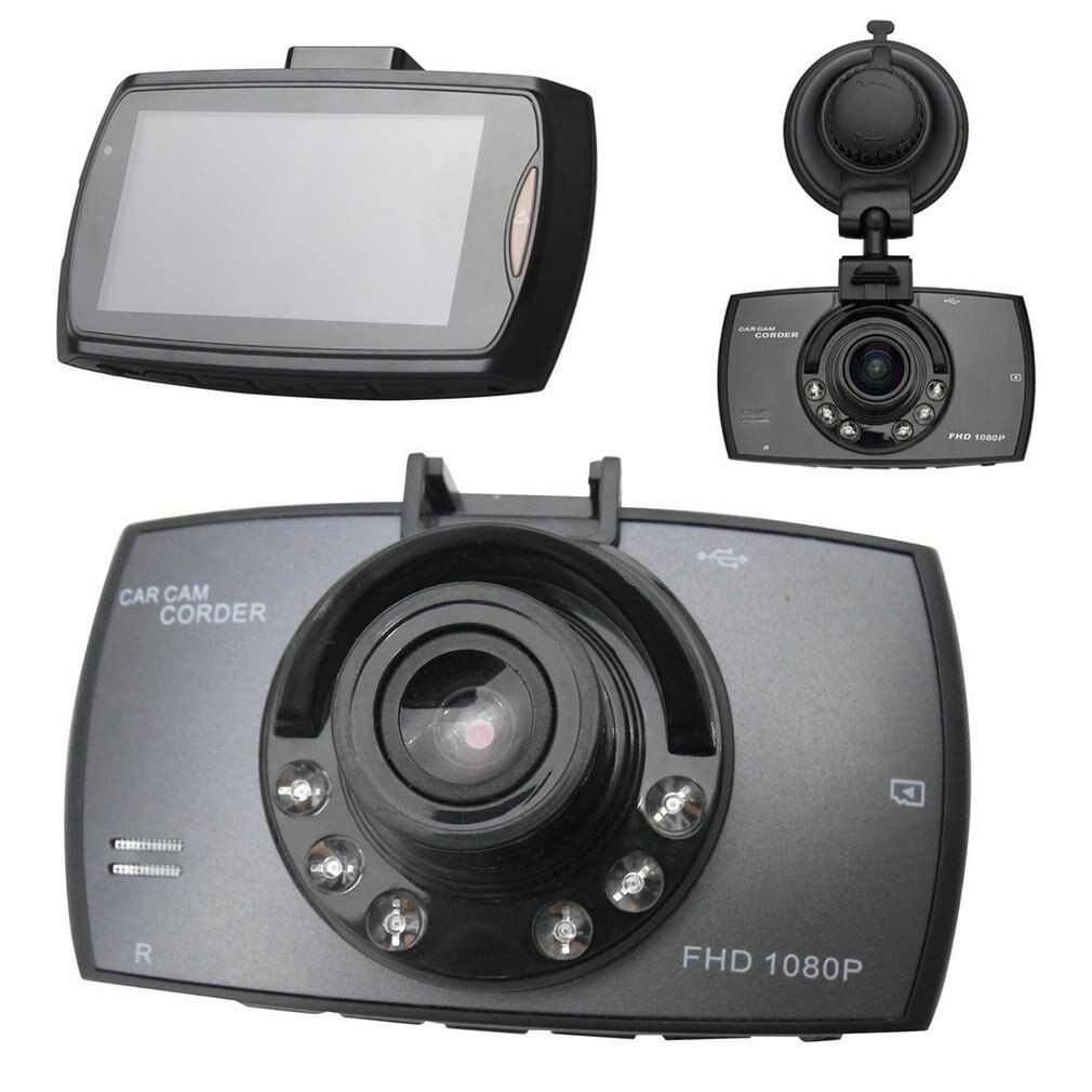 Catuo hd-inspelare video bilkamera  g30 2.4 " full hd dash cam 120 grader vidvinkel rörelsedetektering nattseende g-sensor