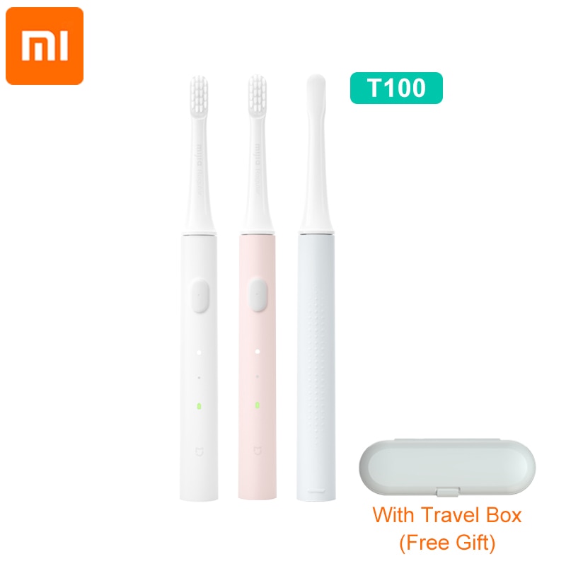 Xiaomi Mijia T100 Sonic Elektrische Tandenborstel Volwassen Ultrasone Automatische Tandenborstel Usb Oplaadbare Waterdicht Met Reizen Doos