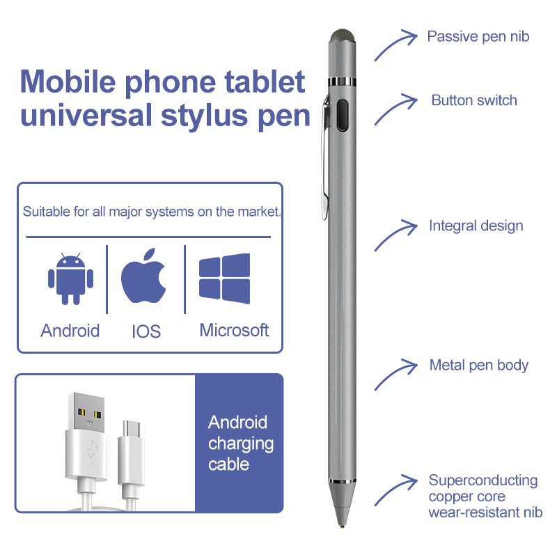 Touch Bleistift Für Handy Zubehör Stylus Für android Universal Kapazitiven Bleistift Stylus Stift Für Tablet Stylus Für Xiaomi: Gold