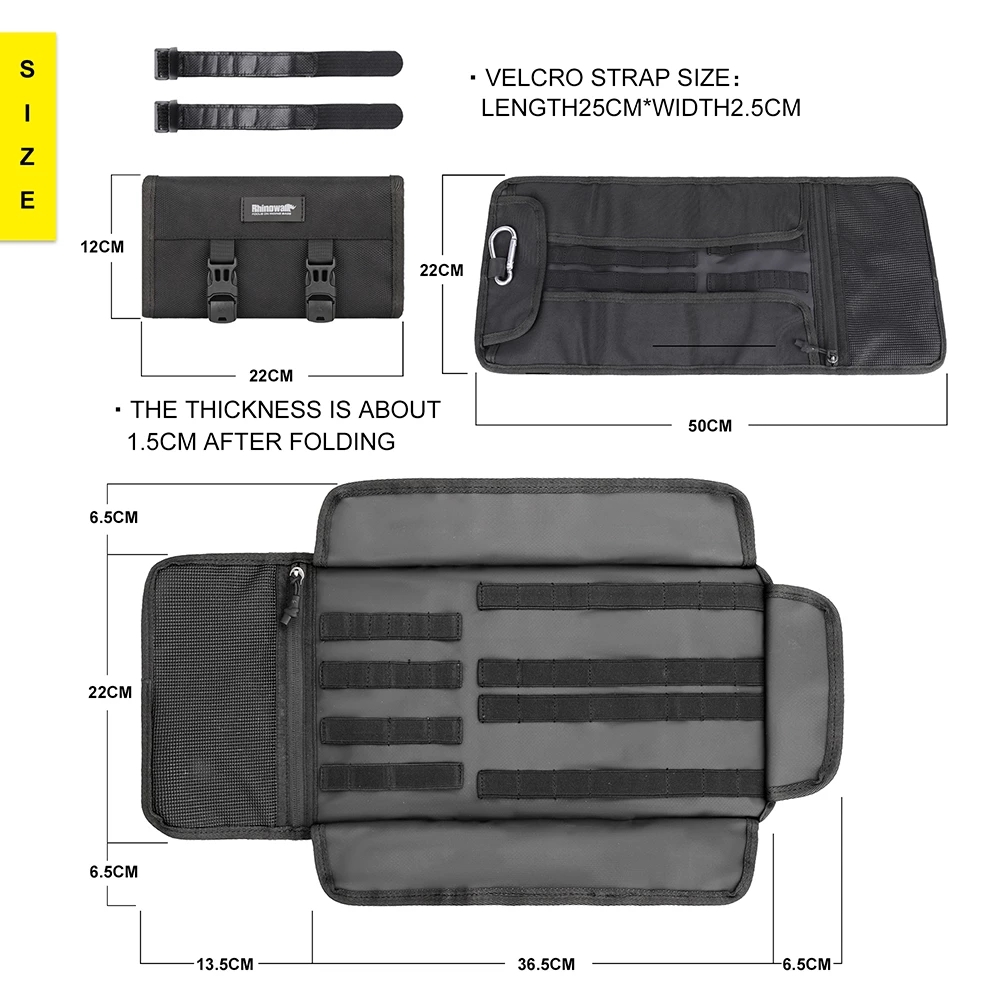 Rhinowalk Motorrad Werkzeug Rolle Tasche Tragbaren Motor- Satteltaschen Seite Werkzeug Lagerung Tasche Tasche draussen Reise Reparatur Arbeits Werkzeug Tasche