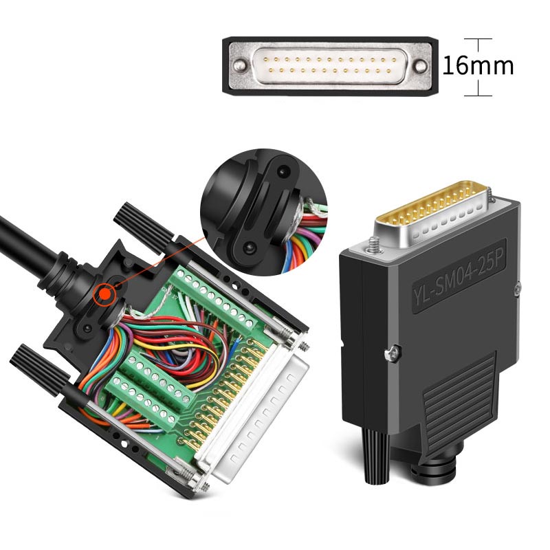 Db9 db15 db25 stik 9 15 25- ben han hun loddefri breakout stik com  rs232 seriel port d-sub terminal stik adapter