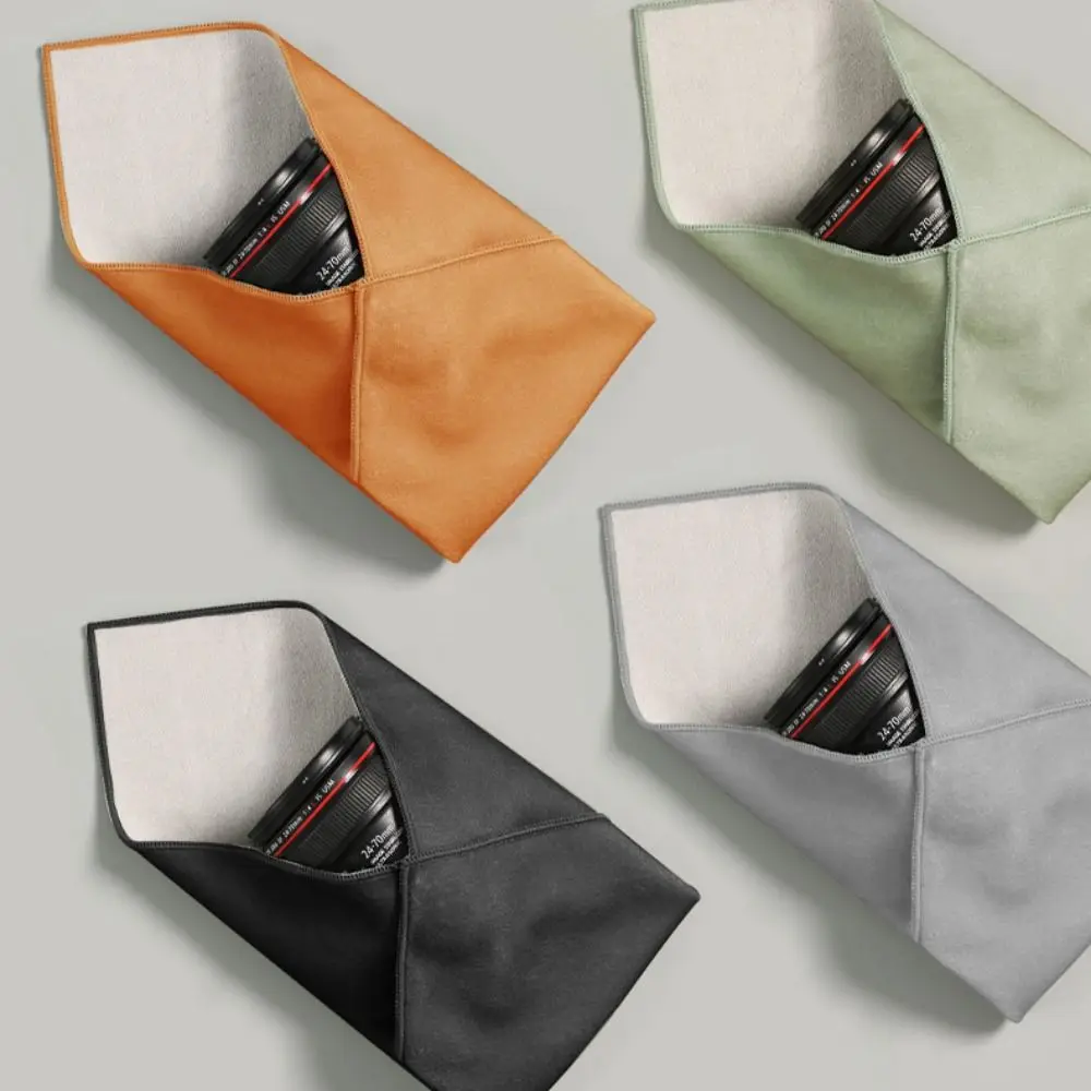 Plush Photography Camera Protective Wrap Wear Resistant Sticky Cloth Camera Inner Bag Outdoor Travel Camera Lens Protective Case