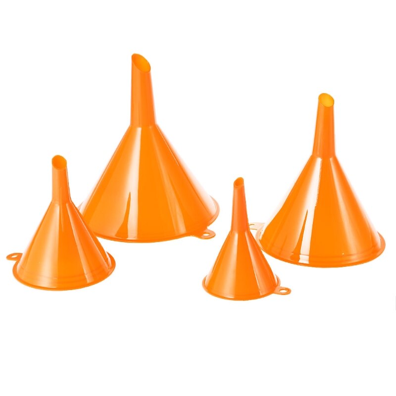 4 st plast tratt set för bil olja gas och vätskor auto hem kök funktion plast tratt droship