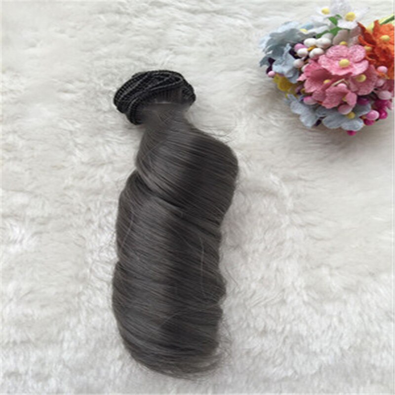 15*100cm Extension Doll Wigs Hair Toy Natural Color Curly Doll Hair for Dolls Wigs Accessories Handmade Clothing Doll Wigs: I