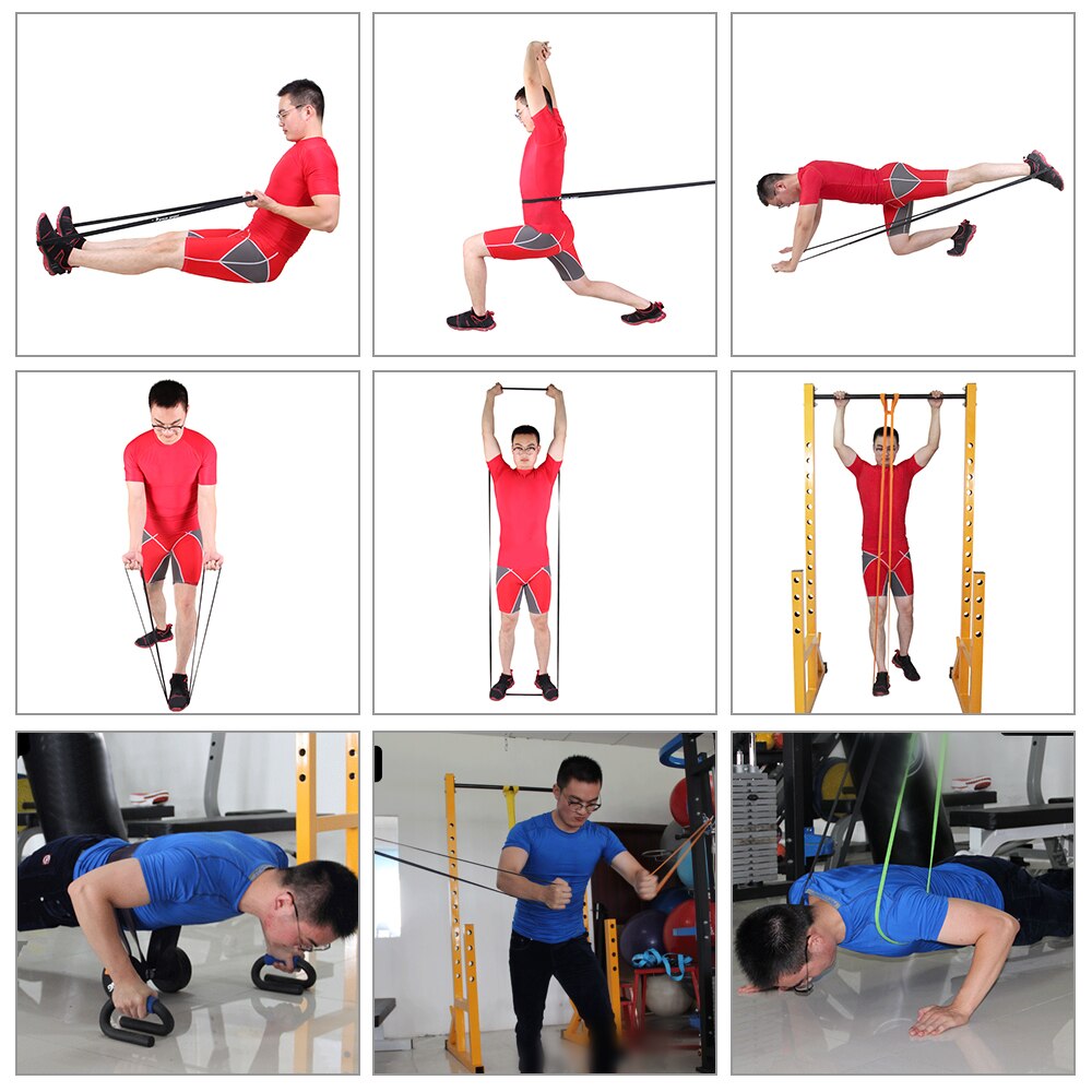 Tomshoo 208cm workout loop band pull up assist band stretch modstand band powerlifting bodybulding yoga assist mobility band