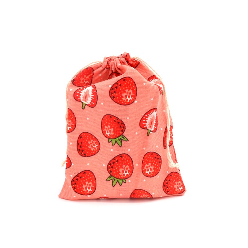 1pc store bomuldsposer 19 x 24cm forskellige designs snoreposer linned taske kosmetik boutique smykker emballage poser: D8