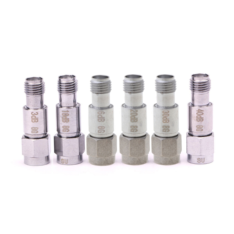 2W SMA Coaxial Fixed Attenuators Frequency 6GHz 8GHz SMA Fixed Connectors