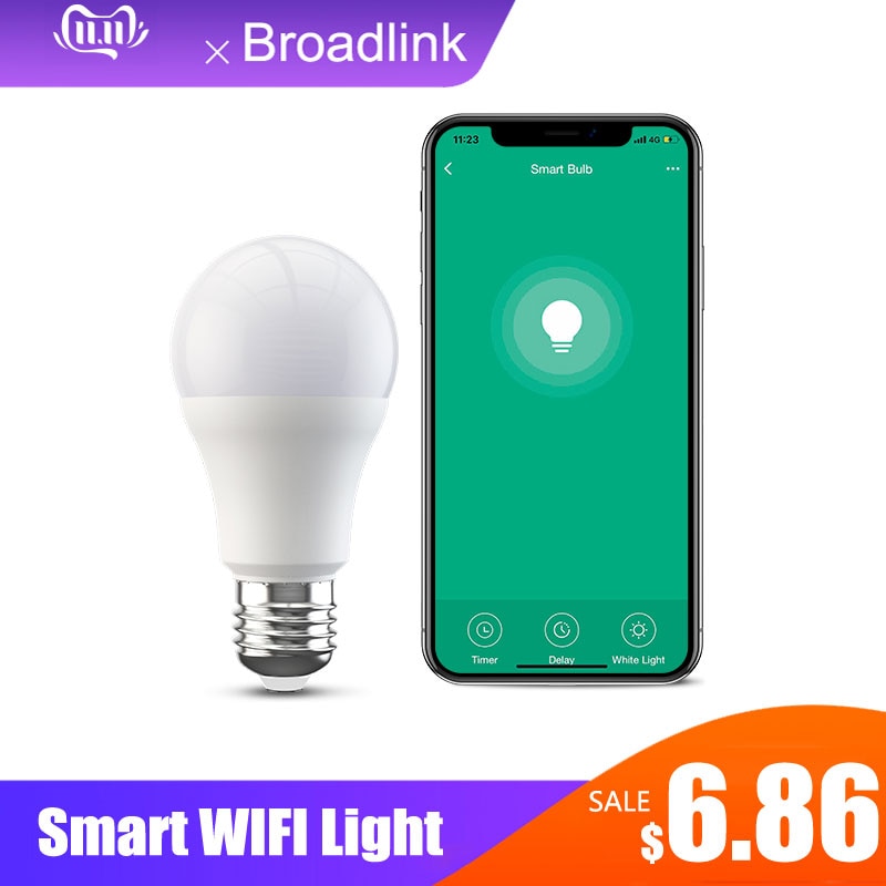 BroadLink Smart Light BestCon LB1 Dimmer LED Bulb Light Voice Control with Google Home & Alexa