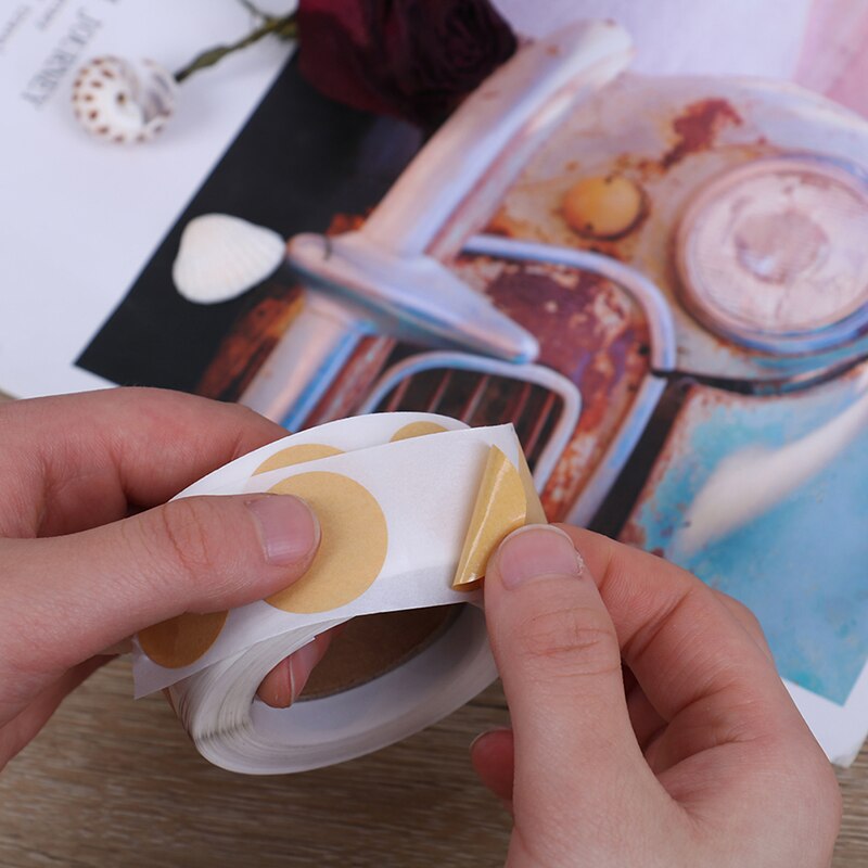 500 pcs/set Kraft Paper Sticker Labels Scrapbooking Blank Cowhide Sticker Sealing Sticker For Package Stationery Write A Letter