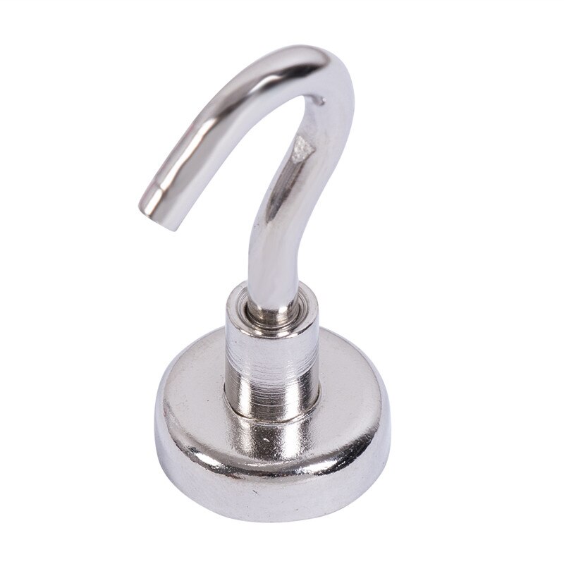 Nyaste magnetiska krokar kraftfull krok magnet hållare 10kg sugvägg krok hållare stöd hårdvara magnetiskt verktyg silver: C