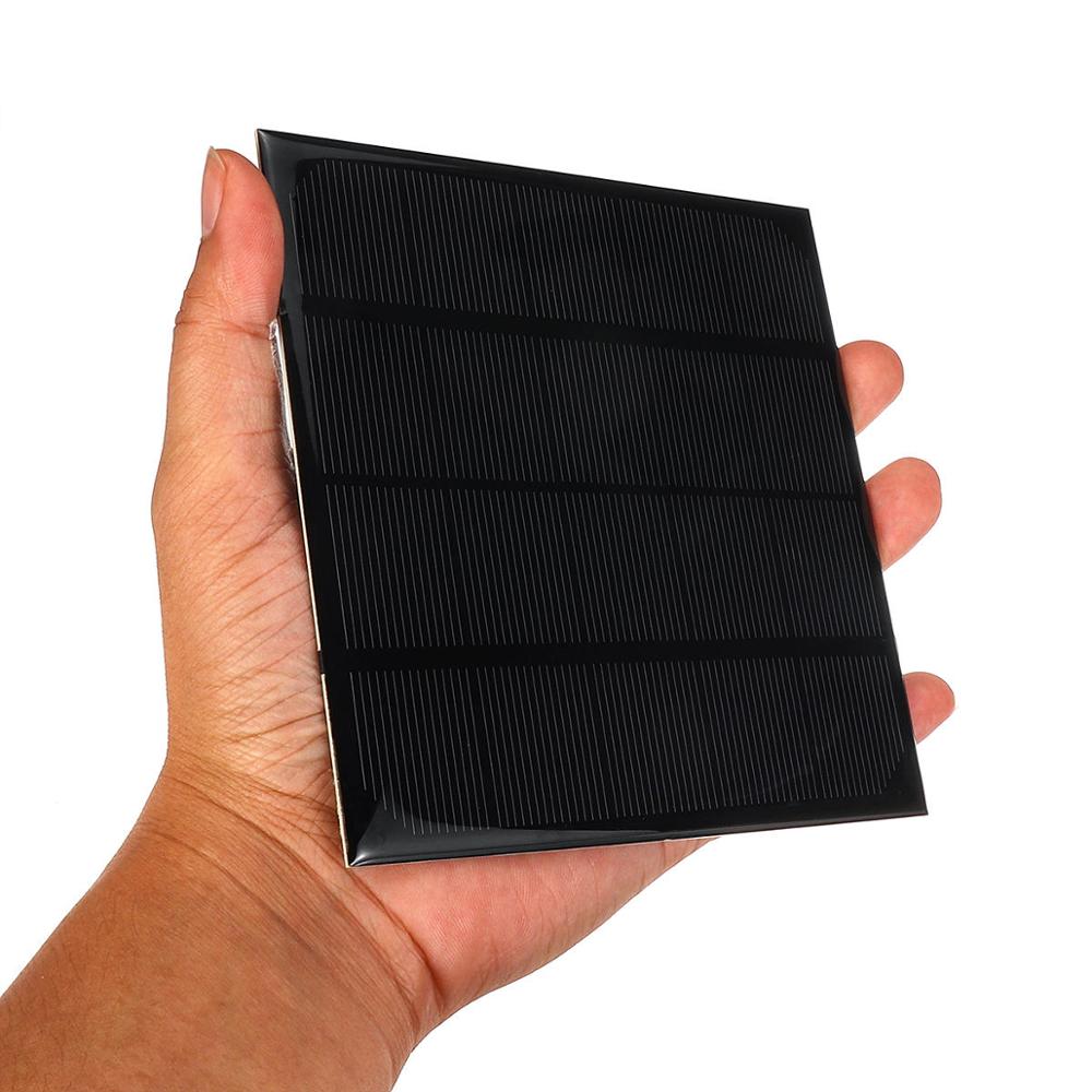 5Pcs/lot 700mA 5V 135*135mm Monocrystalline Solar Panel Cells with Positive&Negative Cables