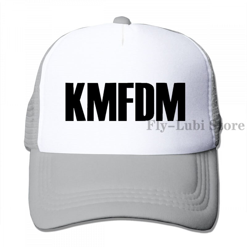 Kmfdm Band Logo Baseball cap men women Trucker Hats adjustable cap: 3-Gray