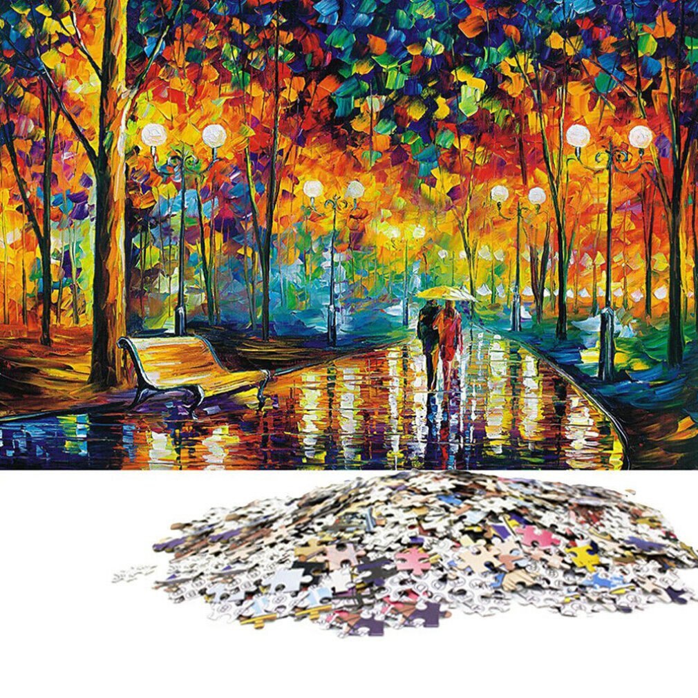 1000 Pieces Of Oil Painting Adult Intellectual Puzzle Toy Learning Education