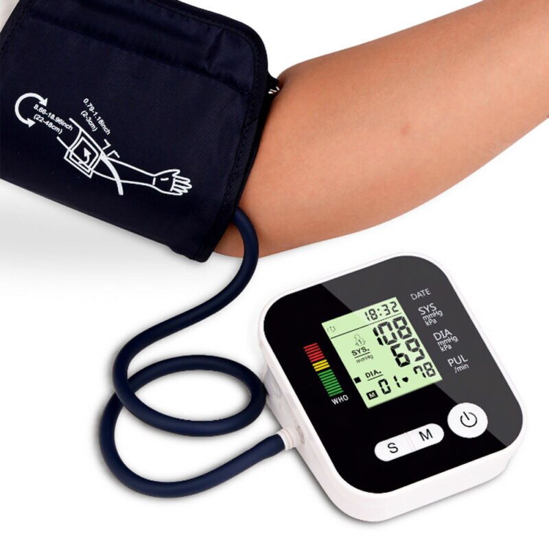 Professionele Automatische Digitale Arm Bloeddrukmeter Tonometer Usb Oplaadbare Bloeddrukmeter Tensiometro Pulsometer