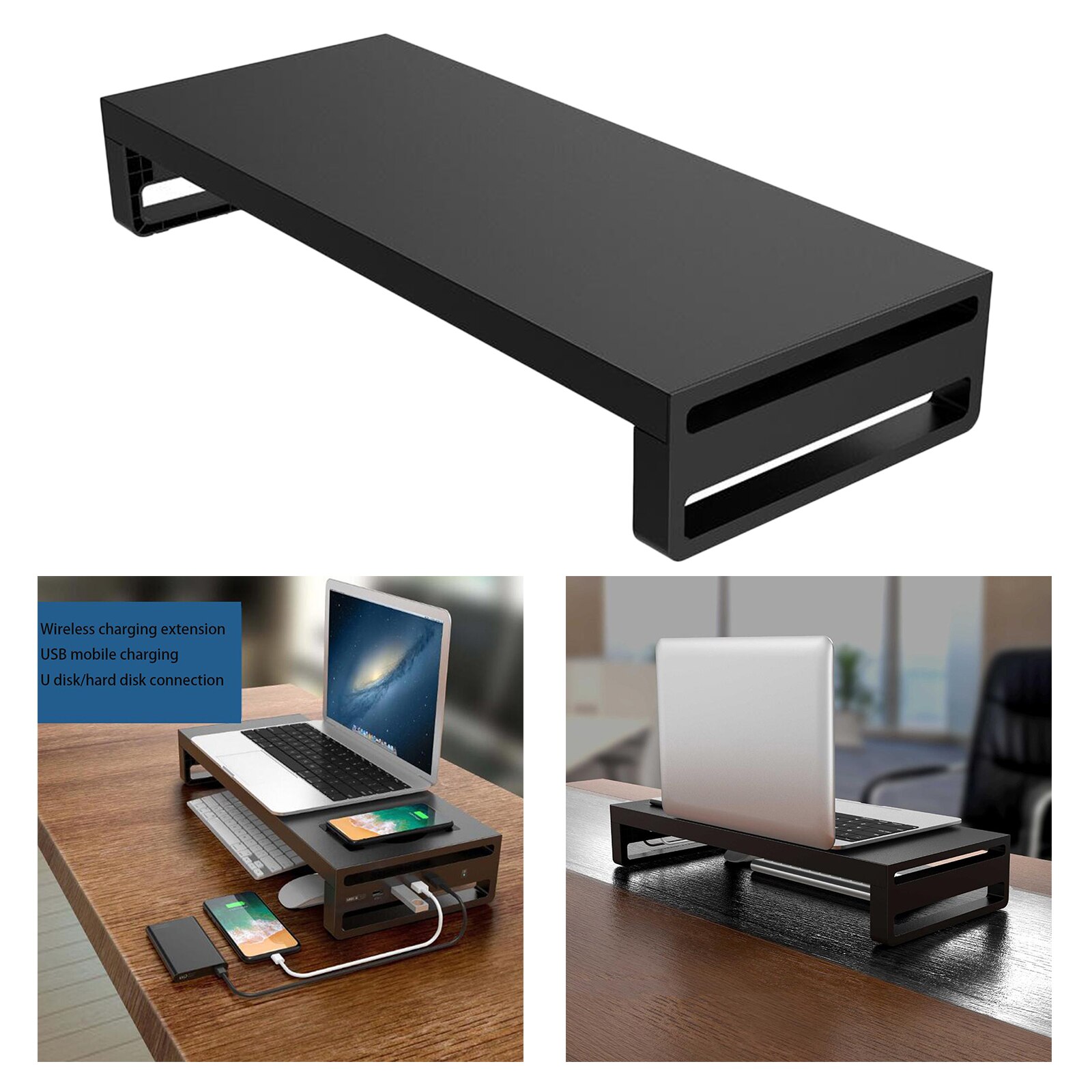 Aluminum PC Laptop Monitor Stand Riser Support, for Computer,Notebook, Save Space