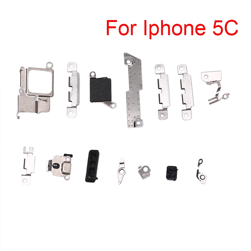 1 set Repair Replacement Parts for iPhone 5 5c 5s 6 6s plus 7 8 Holder Bracket Fastening Pad Spacer Full body inner Small Metal