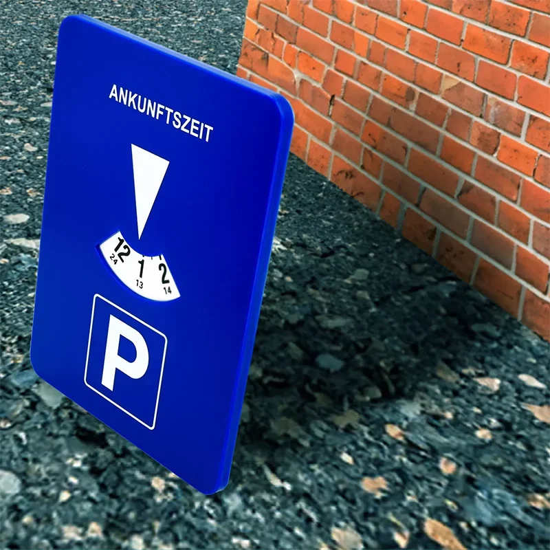 Blaue digitale Parktimer-Scheibe, tragbare Kunststoff-Autoparkuhr, , Zeitanzeige, Werkzeug für einfache Parkmanagement
