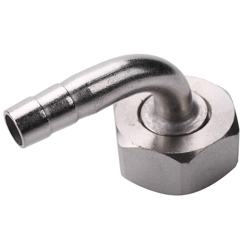 Grifo de cerveza con mango de 8mm, grifería con codo de barbero, placa cromada, vástago de latón, G5/8 para Barril ajustable, dispensador de cerveza para elaboración en casa
