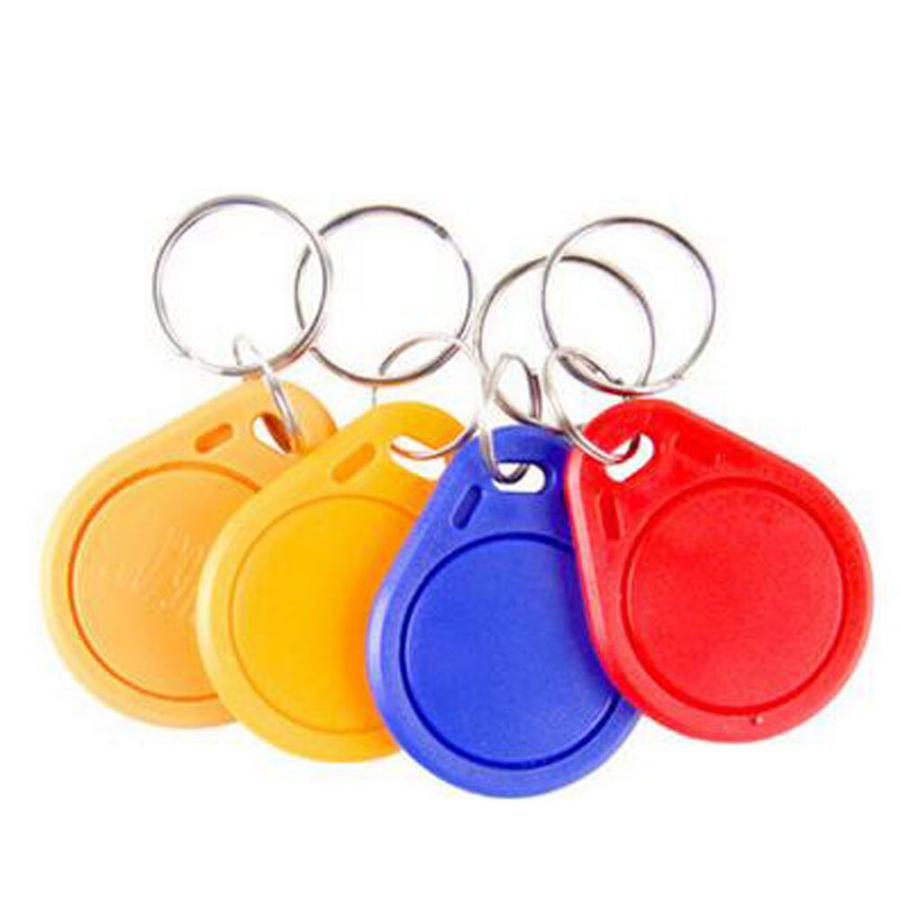 100 Stuks 13.56 Mhz Ic M1 Keyfobs Tags Toegangscontrole Rfid Key Finder Card Token Aanwezigheid Management Sleutelhanger