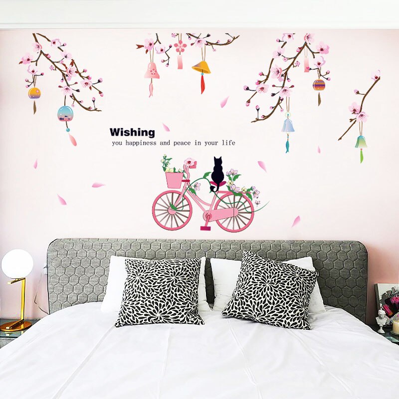 Flower Swing Fairy Girl Wall Stickers DIY Dancer Mural Dormitory Decals for Home Decoration Kids Rooms Butterfly Bedroom Nursery: PC9357-3