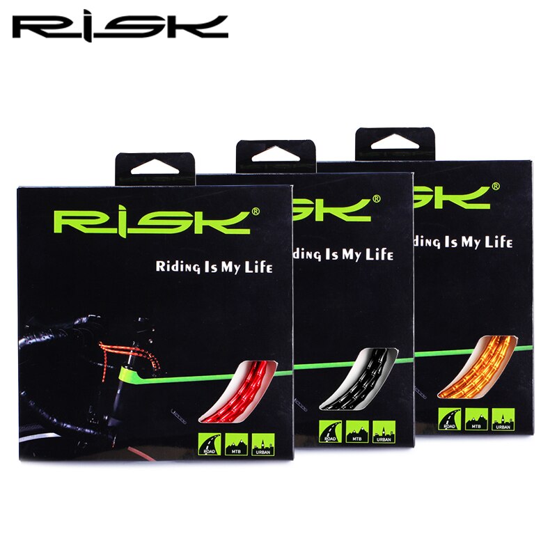 RISK-Cable de bambú para bicicleta de montaña, Kit de carcasa de eslabones de aleación de aluminio ultraligeros CNC con juego de catéter, compatible con cambio/freno
