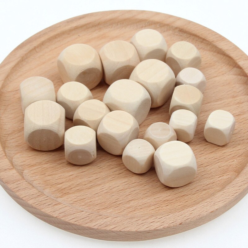 14/16/18mm Solid Blocks Square Wooden DIY Wood Art Crafts Embellishment for Wedding Christmas Home Decoration Woodwork